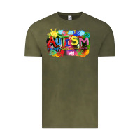 Vintage Olive Autism accept understand love Vintage Tee - FaDigitalArtStudio