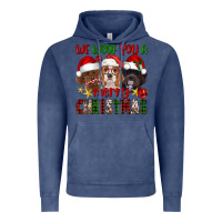 Vintage Denim We Woof You A Merry Christmas Vintage Hoodie - FaDigitalArtStudio