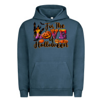 Pigment Midnight Navy For The Love Of Halloween Urban Hoodie - RanaPortraitStore