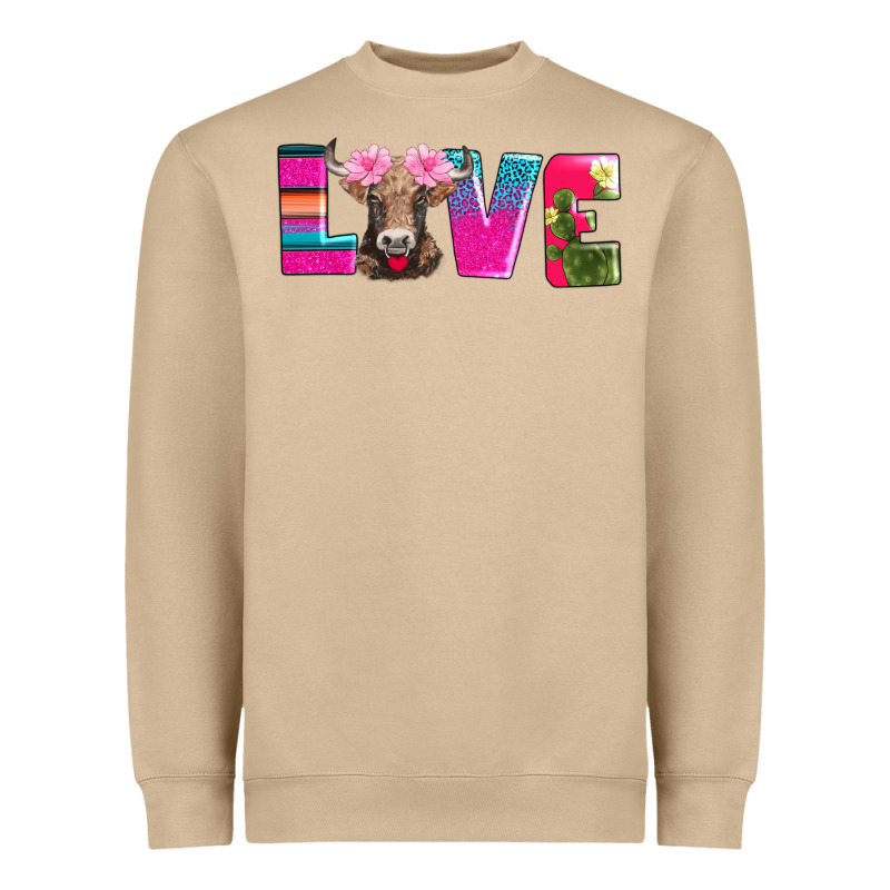 Love With Braunvieh Cow Heavyweight Sweatshirt by AdoDesignShop | Teevron