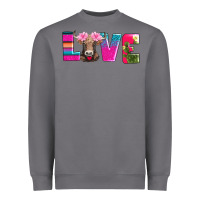 Storm love with braunvieh cow Heavyweight Sweatshirt - AdoDesignShop