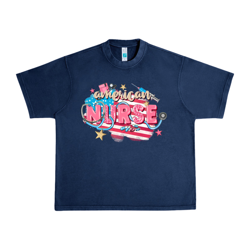American Nurse Urban Heavy Tee by FaDigitalArtStudio | Teevron