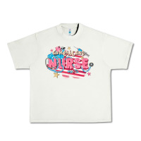 Pistachio American Nurse Urban Heavy Tee - FaDigitalArtStudio