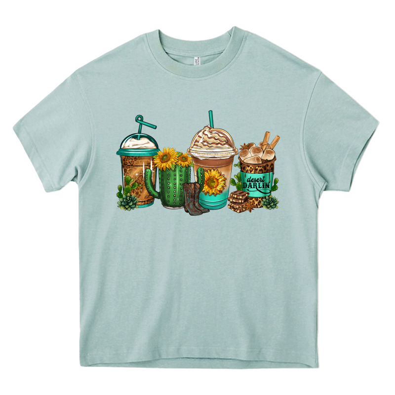 Desert Darlin Coffee Cups Heavy Core Tee by Jasminsmagicworld | Teevron