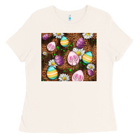 Bone Easter rabbit eggs Ladies Tee - OliviaCreatesArt