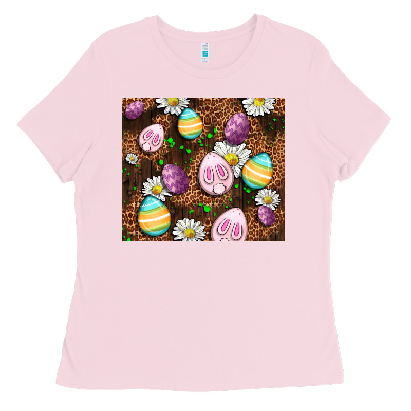 Easter Rabbit Eggs Ladies Tee by OliviaCreatesArt | Teevron