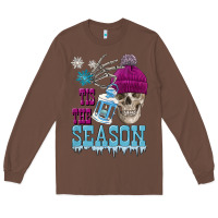 Chestnut tis the season winter skull Long Sleeve Tee - FaDigitalArtStudio