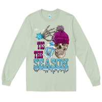 Matcha tis the season winter skull Long Sleeve Tee - FaDigitalArtStudio
