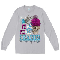 Moon Dust tis the season winter skull Long Sleeve Tee - FaDigitalArtStudio