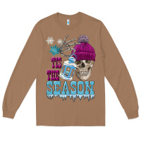 Toasted Coconut tis the season winter skull Long Sleeve Tee - FaDigitalArtStudio