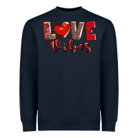 Navy love vibes Heavyweight Sweatshirt - AdoDesignShop