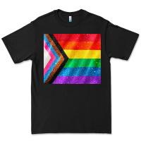 Black Pride flag Premium Tee - CowGirlArtShop