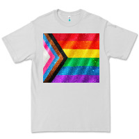Dove Grey Pride flag Premium Tee - CowGirlArtShop