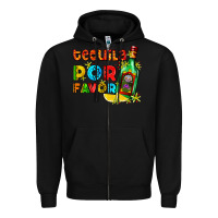 Black tequila porfavor Zipper Hoodie - AdoDesignShop