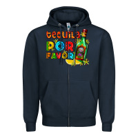 Navy tequila porfavor Zipper Hoodie - AdoDesignShop