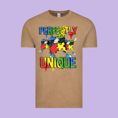 Perfectly Unique Autism Awareness Day Vintage Tee Designed By Fadigitalartstudio