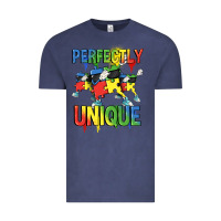 Vintage Denim Perfectly unique Autism Awareness Day Vintage Tee - FaDigitalArtStudio