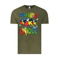 Vintage Olive Perfectly unique Autism Awareness Day Vintage Tee - FaDigitalArtStudio