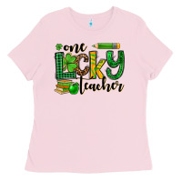 St. Patrick's One Lucky Teacher Ladies Tee | Teevron