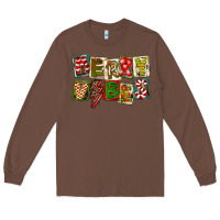 Chestnut Merry Vibes Long Sleeve Tee - FaDigitalArtStudio