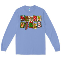 Colony Blue Merry Vibes Long Sleeve Tee - FaDigitalArtStudio