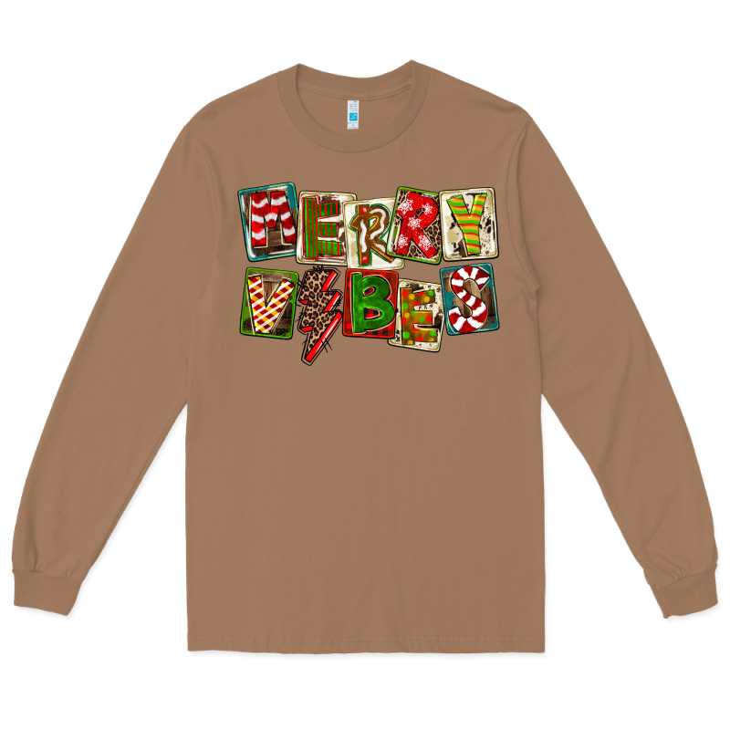 Merry Vibes Long Sleeve Tee by FaDigitalArtStudio | Teevron