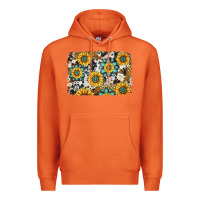 Carrot gemstone sunflower cowhide background Premium Hoodie - Jasminsmagicworld