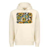 Sandshell gemstone sunflower cowhide background Premium Hoodie - Jasminsmagicworld