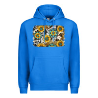 True Royal gemstone sunflower cowhide background Premium Hoodie - Jasminsmagicworld