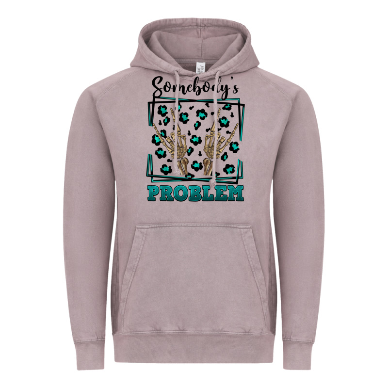 Somebody's Problem Hand Skeleton Vintage Hoodie by FaDigitalArtStudio | Teevron