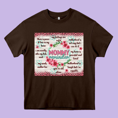 Mommy Reminder Heavy Core Tee Designed By Tumblerdesignbyshophia