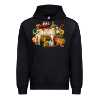 Black Fall charolais bull Urban Hoodie - RanaPortraitStore