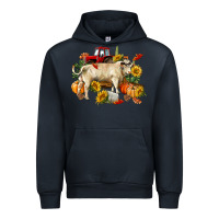 Navy Fall charolais bull Urban Hoodie - RanaPortraitStore