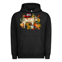 Pigment Black Fall charolais bull Urban Hoodie - RanaPortraitStore