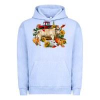 Pigment Grape Ice Fall charolais bull Urban Hoodie - RanaPortraitStore