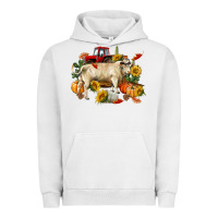 Pigment Lunar Rock Fall charolais bull Urban Hoodie - RanaPortraitStore