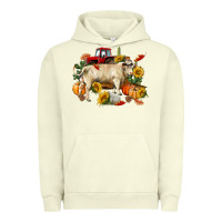 Pigment Pistachio Fall charolais bull Urban Hoodie - RanaPortraitStore