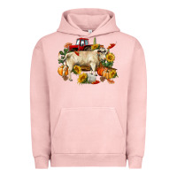 Pigment Salmon Fall charolais bull Urban Hoodie - RanaPortraitStore
