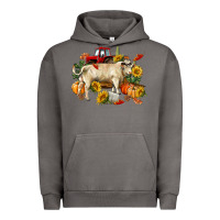 Pigment Tornado Fall charolais bull Urban Hoodie - RanaPortraitStore