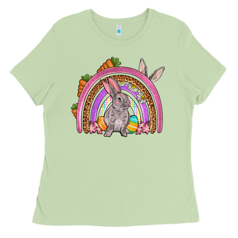 Easter Rainbow Ladies Tee by OliviaCreatesArt | Teevron