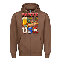 Chestnut party in the usa Zipper Hoodie - AdoDesignShop
