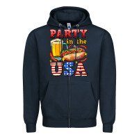Navy party in the usa Zipper Hoodie - AdoDesignShop