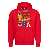 Red party in the usa Zipper Hoodie - AdoDesignShop