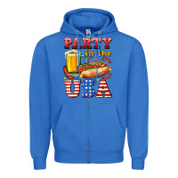 True Royal party in the usa Zipper Hoodie - AdoDesignShop