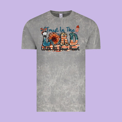 Trust In The Lord With All Your Heart Vintage Tee Designed By Fadigitalartstudio