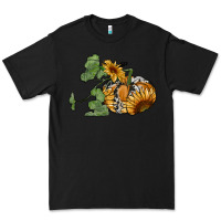 Black sunflower pumpkin Premium Tee - RanaPortraitStore