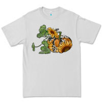 Dove Grey sunflower pumpkin Premium Tee - RanaPortraitStore