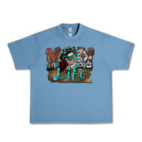 Pebble Blue Mom life skull Mother's Day Urban Heavy Tee - FaDigitalArtStudio