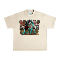 Sandshell Mom life skull Mother's Day Urban Heavy Tee - FaDigitalArtStudio