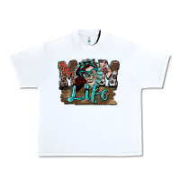 White Mom life skull Mother's Day Urban Heavy Tee - FaDigitalArtStudio